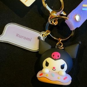 SOLD OUT!! Kuromi keychain wristlet